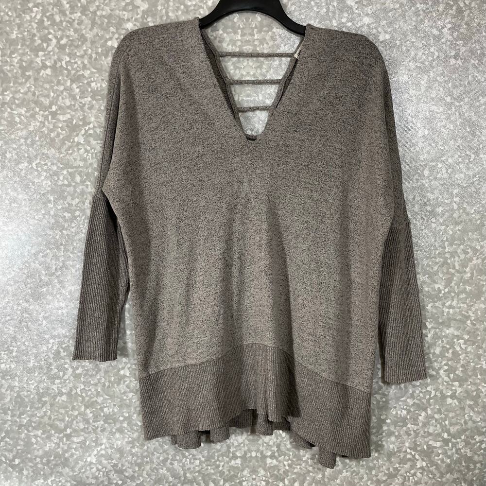 Chance or Fate Women's Gray Oversized Cozycore Sweater - Size Medium - Tunic